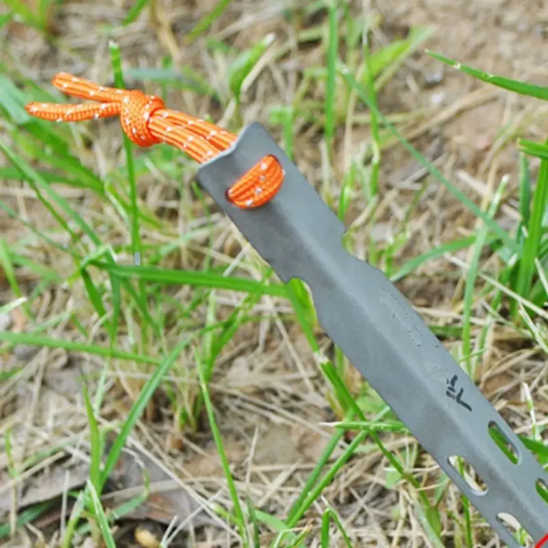 Открытый Bivouac гвоздь V-shaped ветрозащитный из титана для палатки ногтей титановый сплав ногтей