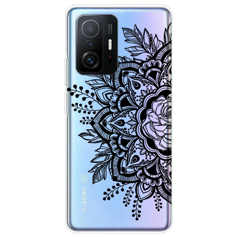 Soft TPU Silicone Clear Cartoon Case for Xiaomi 11T Pro - Transparent Protective Phone Cover