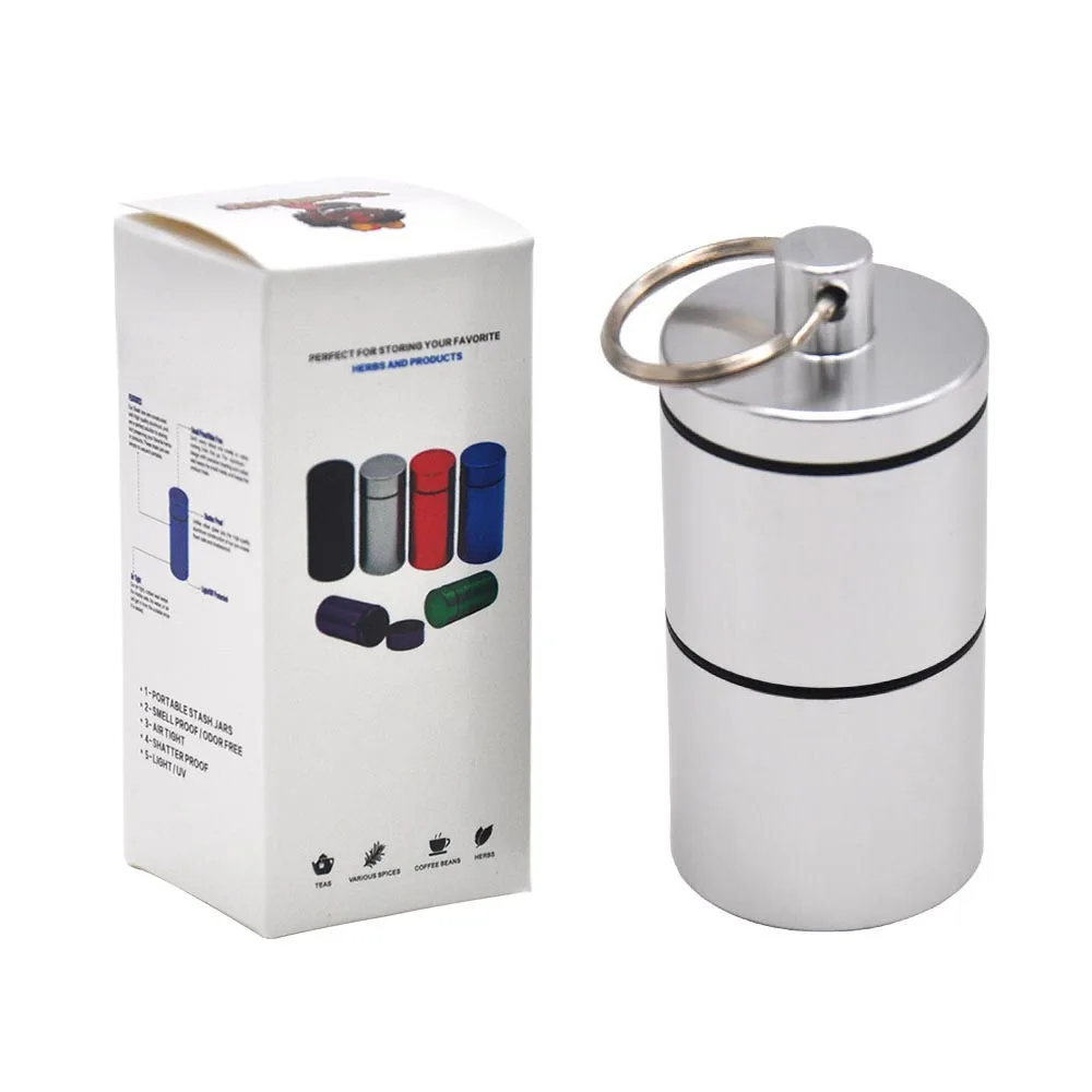 HORNET Stash Jar-герметичный, устойчивый к запаху алюминиевый контейнер для специй с 2 слоями, чехол для табака "вы можете собрать его самостоятельно" - Цвет: YH033-HP-Yin