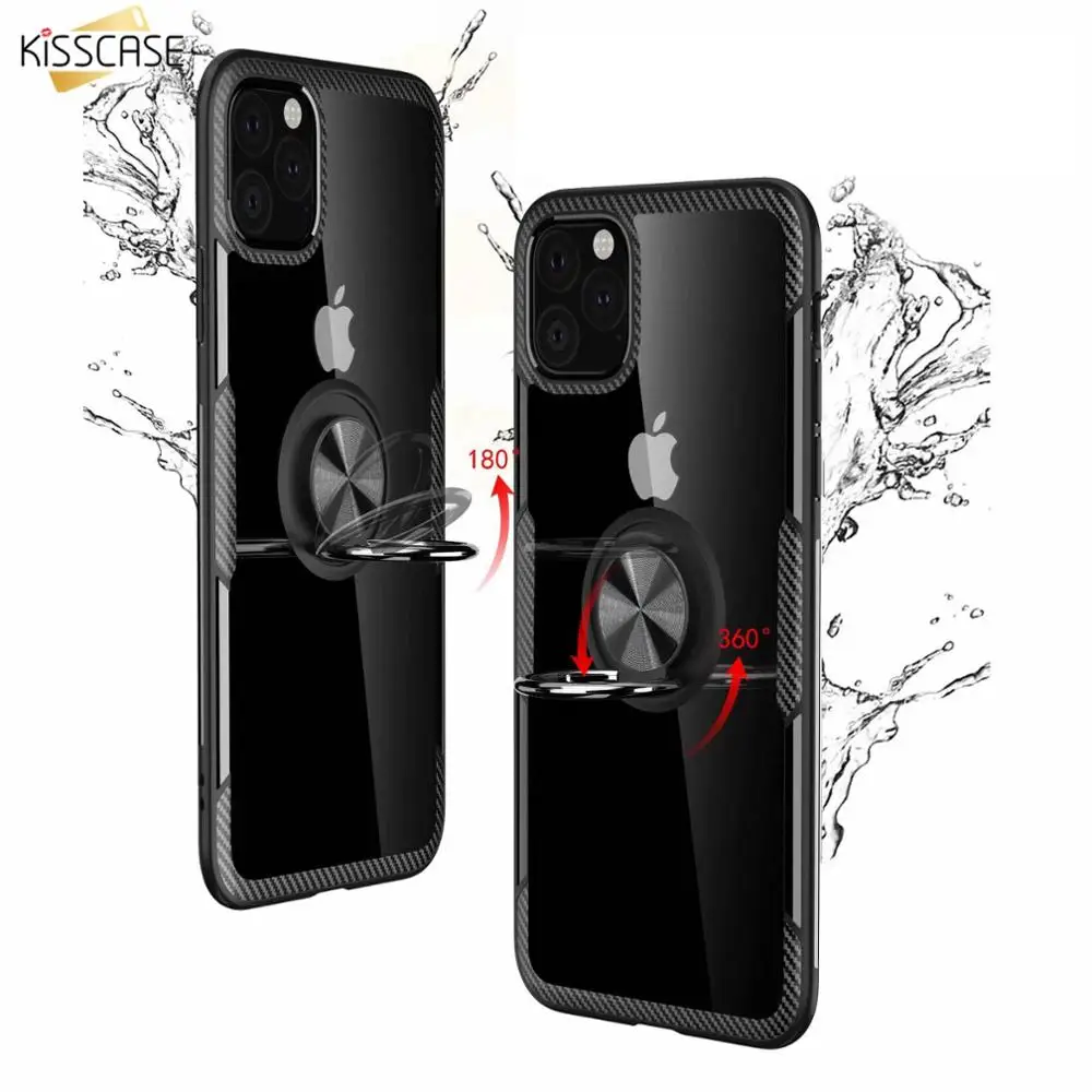 Чехол KISS противоударный чехол с кольцом-держателем для iphone 11 Pro Max XR XS X 6 6S 7 8 Plus
