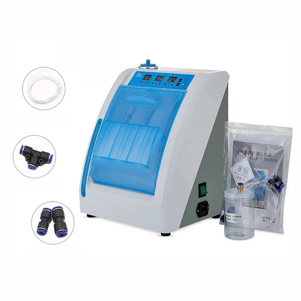 

110V/220V Dental Oral High-speed Low-speed 4 holes Handpiece Cleaning Oiler Oiling Machine 3000RPM 300ML Y