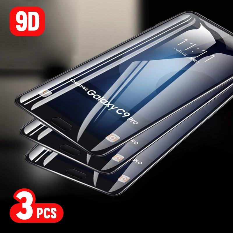 

9D Full Cover Tempered Glass For Samsung Galaxy A90 A70 A50 A40 A30 A20 A10 A9 A7 J8 J7 J6 2018 J8 plus Screen Protector Film