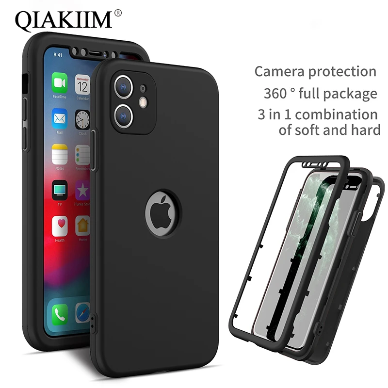 best cases for iphone 13  360 Degree Full Cover For iPhone 13 12 11 Pro XS Max XR X 6S 6 7 8 Plus SE 2020 3 in 1 Shockproof Camera Protection Phone Case apple iphone 13 case