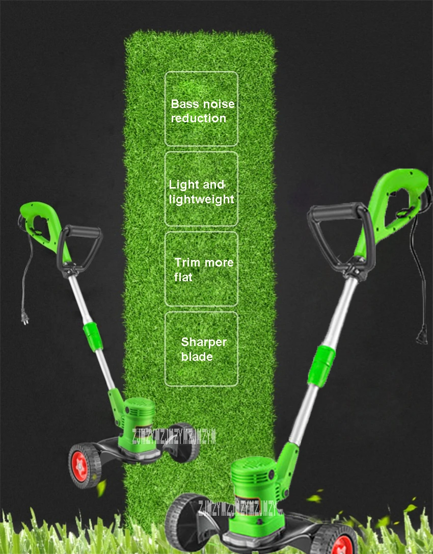 HKL-12-230 портативная газонокосилка электрическая бытовая вилка газонокосилка садовый электротриммер газонокосилка для резки 220 В 680 Вт