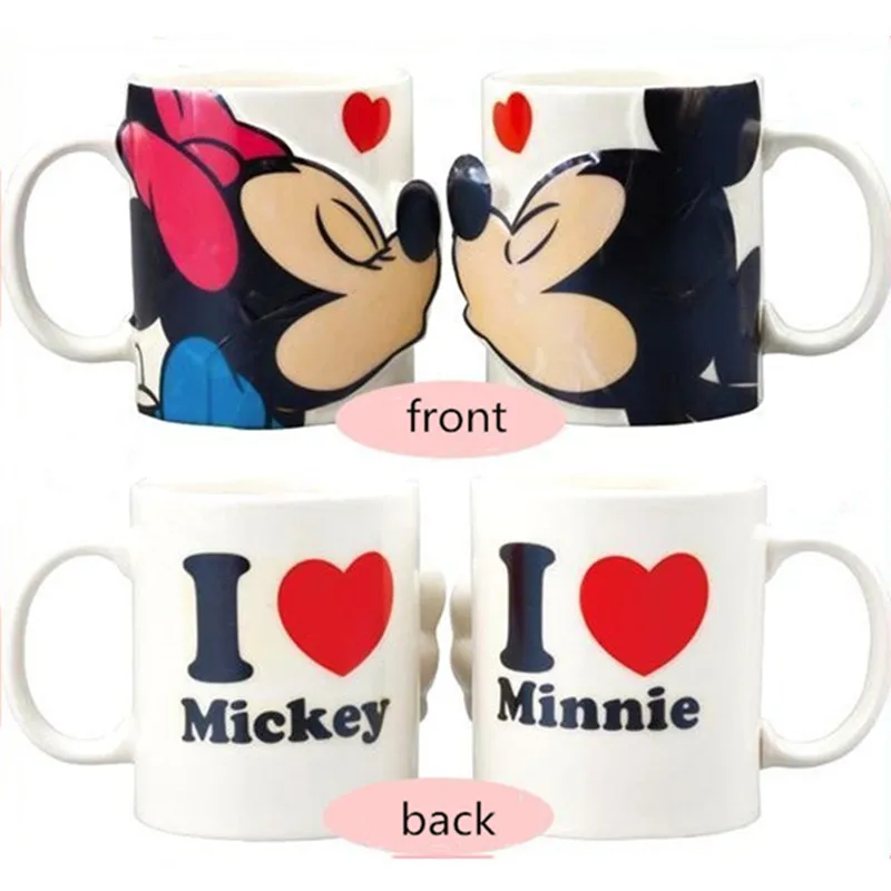 300ML-3D-Disney-Mickey-Minnie-karikat-r-seramik-su-barda-a-k-ift-su-kupas-aile