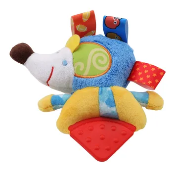 

Infant Musical With BB Soft Plush Fox Bear Cows Baby Rattles Bed Stroller Teether Rattle Mobiles Baby Toys Gift Plush Doll