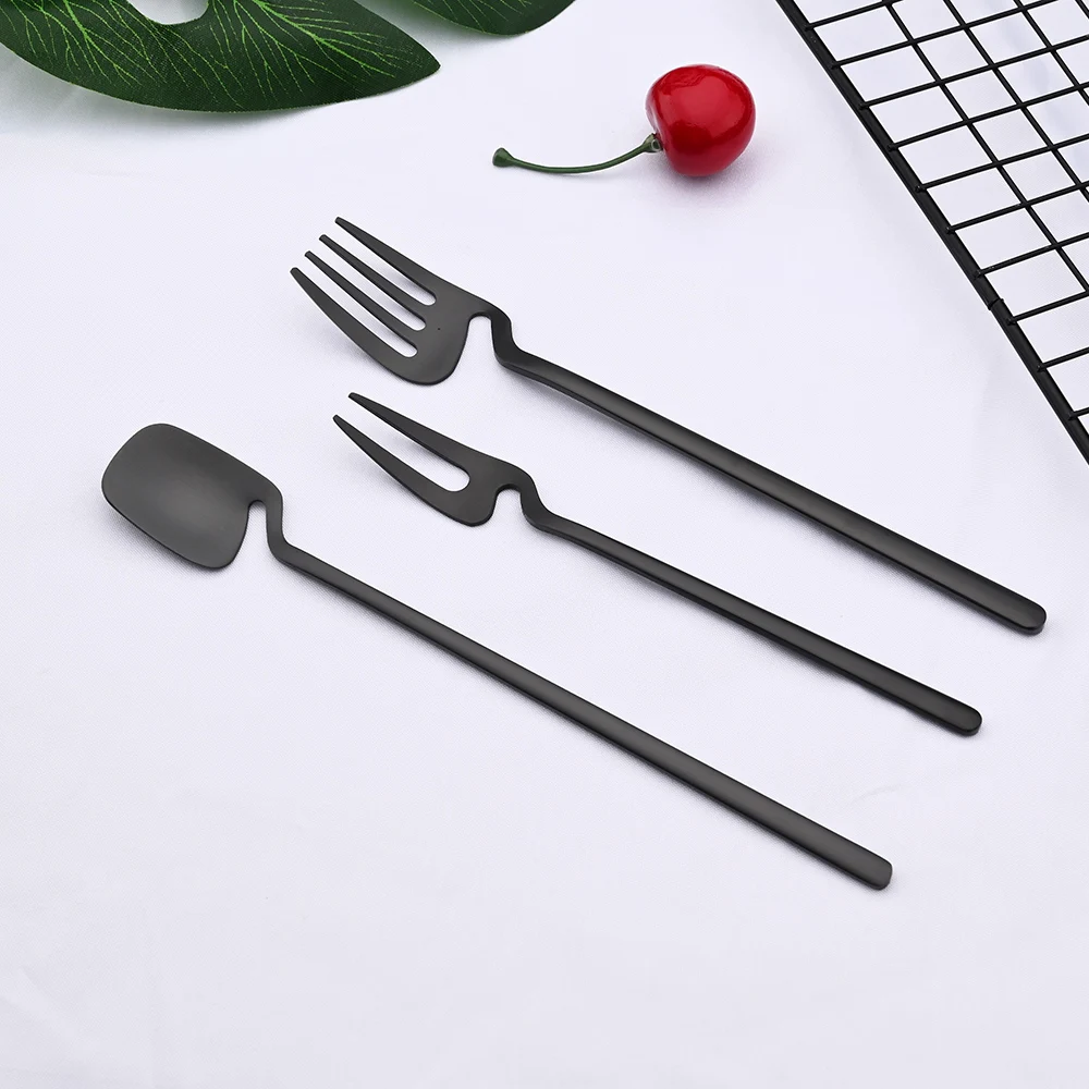 Set 6 Posate Da Tavola In Acciaio Inossidabile – Forchette Da Portata E Dessert - 5