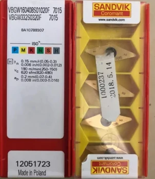 

5PCS CARBIDE INSERT VBGW160408S01020F 7015