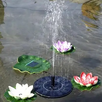 

1.4W Solar Fountain Floating Multi-use Bird Bath Water Pump With 4 Nozzles Fountain For Garden Decoration 16x16cm