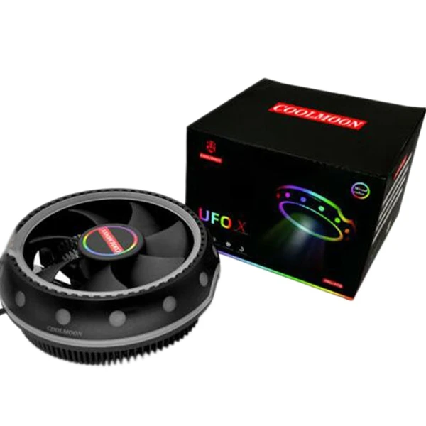 COOLMOON RGB кулер для процессора светодиодный радиатор 12 В AMD ПК настольный
