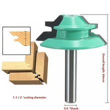 Best Price Free shipping 1PC Small Lock Miter Router Bit Anti-kickback 45 Degree 1/4 6.35mm Inch Stock Shank Tenon Cutter for Woodworking Best Price Free shipping 1PC Small Lock Miter Router Bit Anti-kickback 45 Degree 1/4 6.35mm Inch Stock Shank Tenon Cutter for Woodworking