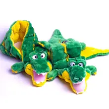 Мультяшная плюшевая кукла Crocodilian форма с эхолотом для игрушки для домашних животных, для собак для детей Высокое качество подарок на день рождения ребенка