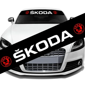 

Auto Accessories Sunshade Front Windshield Banner Reflective Stickers For Skoda Octavia Superb Fabia Roomster Yeti Car Styling