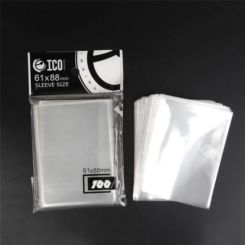 

61x88 mm 100pcs/Packs 10 Packs Card Sleeves Card Protector for Magical Gathering Board Game Card Transparent Outdoor Games