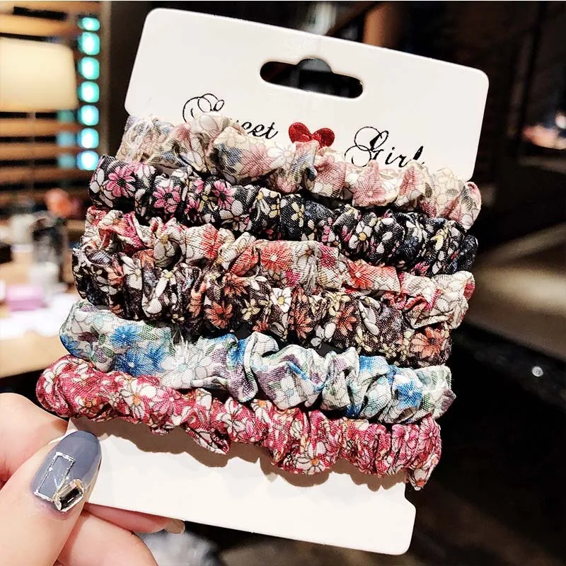New Women Elegant Silk Velvet Elastic Hair Bands Headband Scrunchie Rubber Band Ponytail Holder Fashion Hair Accessories