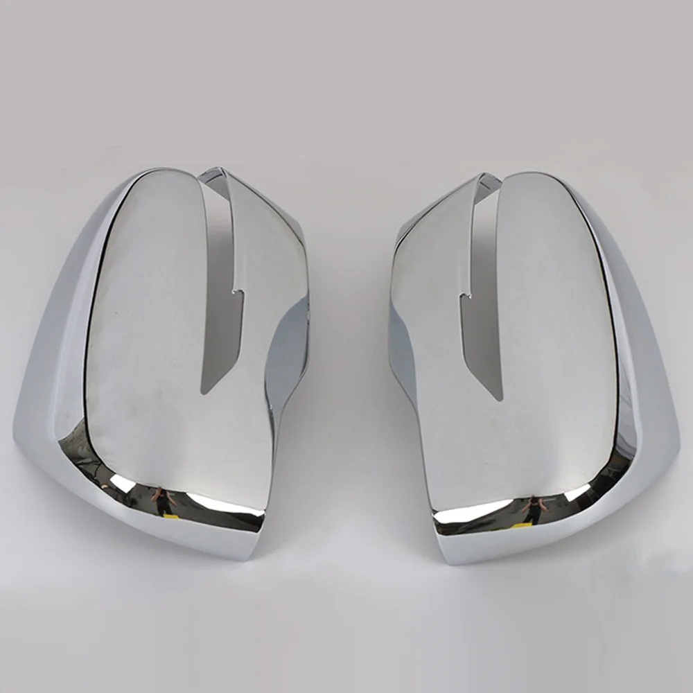 JEAZEA 1 Pair Rear view Mirror Cover Trim Chrome styling Fit For Nissan Qashqai Auto Accessory