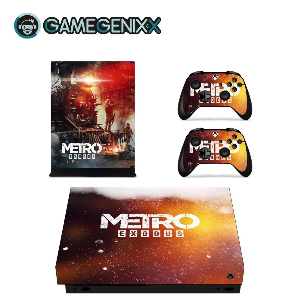 Metro GAMEGENIXX виток винилопласта с наклейкой для консоли Xbox One X и 2 контроллера-Metro - Цвет: Metro