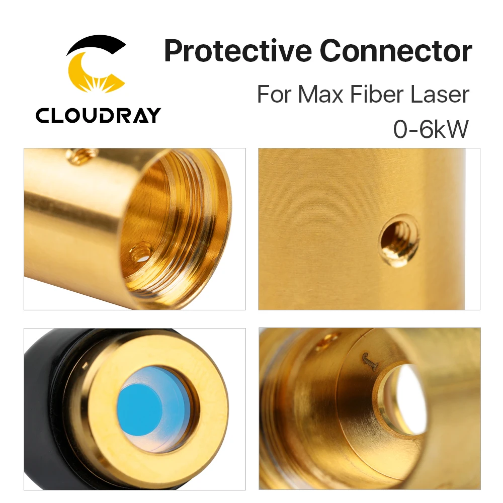 Cloudray Max волоконный лазерный источник 2-6KW выходной защитный разъем группа линз для максимального волоконного лазерного источника
