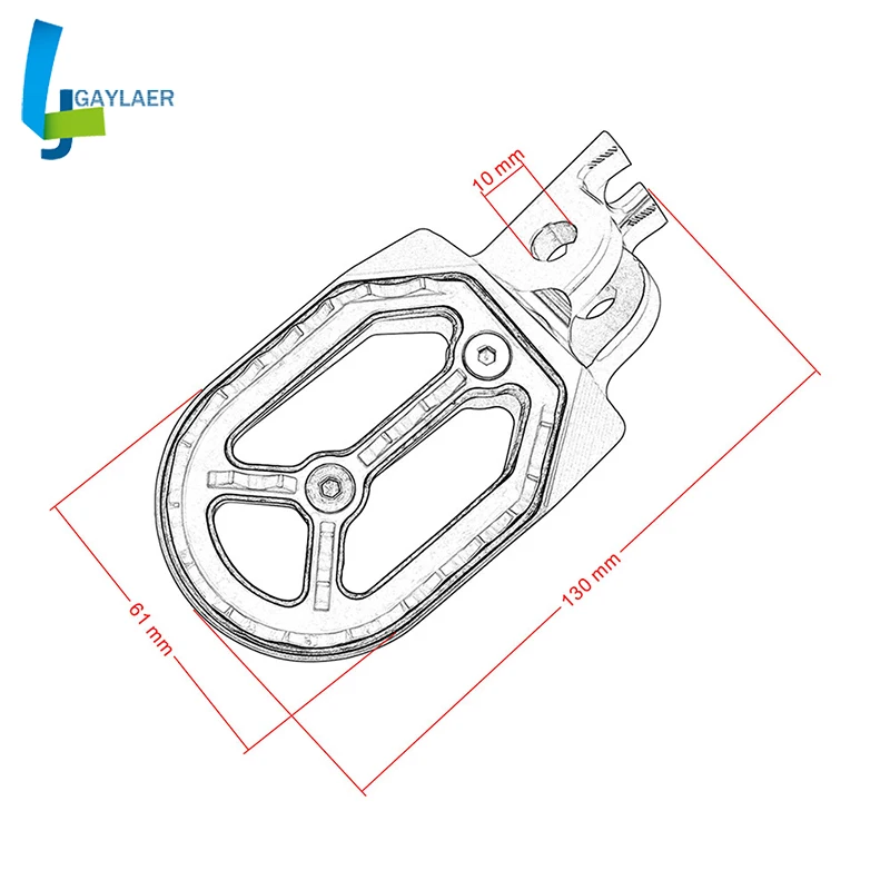 CNC мотоцикл подножка подставки педаль для Honda CFR250X/R 2004- CRF450X/R 2002- CR125/250 2002-2008 CRF150R