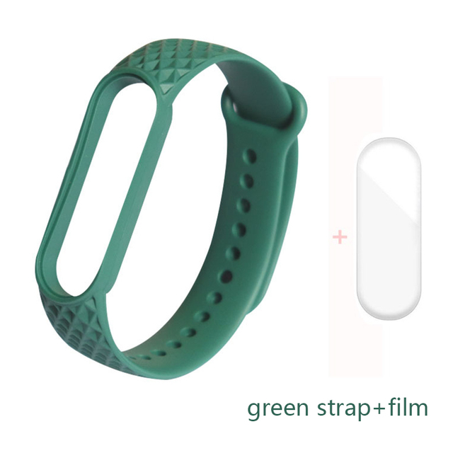 for Xiaomi Band 6 5 4 3 Strap Replacement Wristband MiBand 6 5 Wristband TPU Rhombus Strap for xiaomi Mi Band 5 6 strap