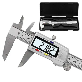 

0-150mm LCD 150mm Digital Electronic Carbon Fiber Vernier Caliper Gauge Micrometer Model Precision Vernier Caliper