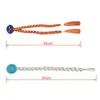 5-8 Pcs Set Elsa Anna Costume Blue Rose Yellow Pink Color Princess Accessories Crown Magic Wand Gloves Braid Halloween Dress Up 6