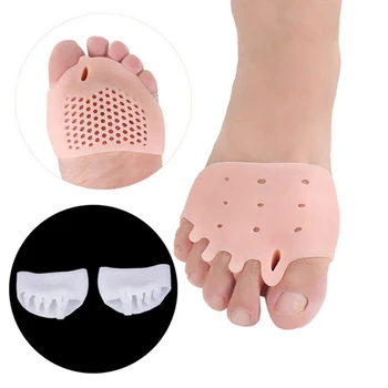 

1 Pair Foot Care Tool Silicone Five Holes honeycomb Hallux Valgus Orthopedic Braces Toe Foot Care Corrector Thumb Bone Orthotics