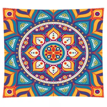 

Mandala Square Tapestry Wall Hanging Carpet Picnic Yoga Mat Home Bedroom Decor Bohemian Mandala Hanging Painting at Home
