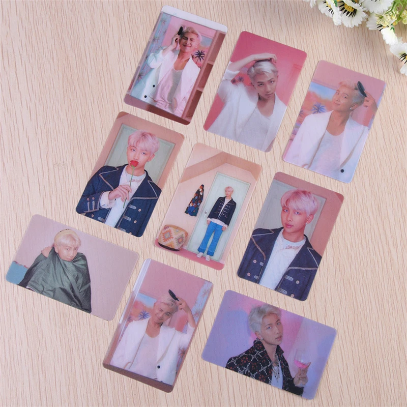 rm2 9 шт./компл. Kpop Bangtan Boys Ablum ПВХ INS ЛОМО карта Фотокарта мальчик с LUV Jimin JUNGKOOK SUGA J-HOPE Ким тэ Хен RM - Цвет: rm2