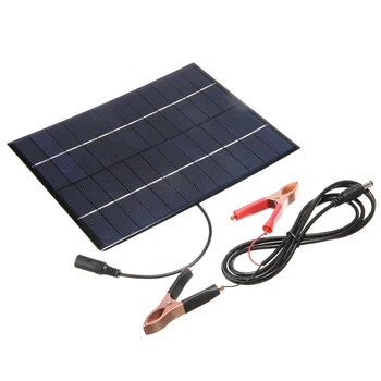 

5.5W 12V Portable Solar Panel Power Module Battery Cell Phone Charger Home Solar Power Panel
