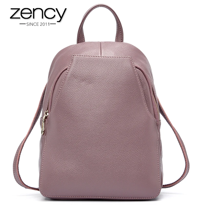 Женский рюкзак Zency Charm из 100% натуральной кожи с защитой от кражи элегантные