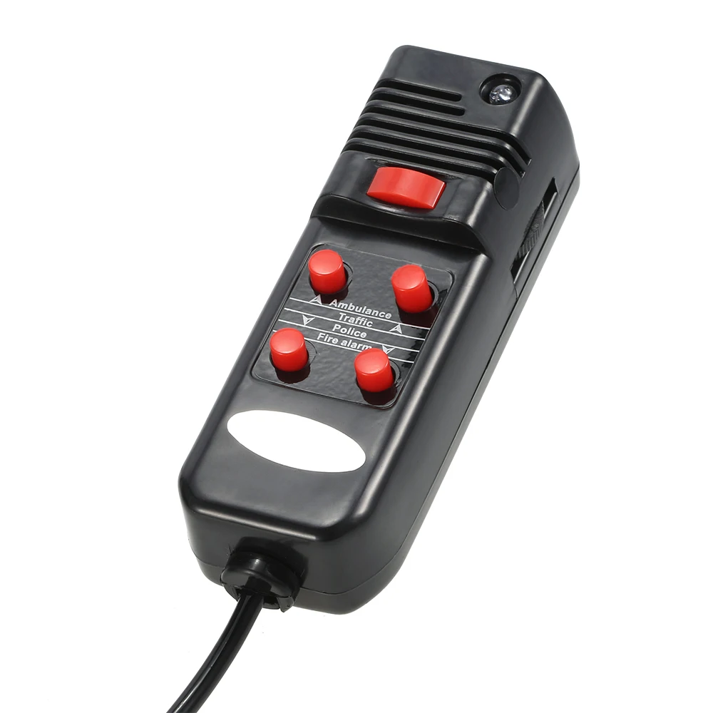 KKMOON 12V 60W 300dB 5 звуковой микрофонный Предупреждение ющий полицейская сигнализация пожарная сирена громкий звонок PA динамик Воздушный Рог