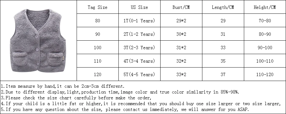 New Autumn Girls Boys Cotton Vests Spring Cute Baby Warm Vest Waistcoats Kids Outerwear Tops Children Coats Clothing 1 2 3 4 5