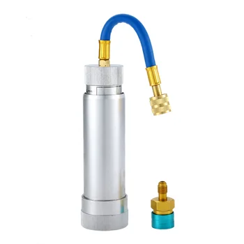 

R134A Oil Injector w/R1234YF Low Side Quick Coupler For HVAC Dye Oil Injector with 1/4" SAE Connector for R134A R22 R12 R1234YF
