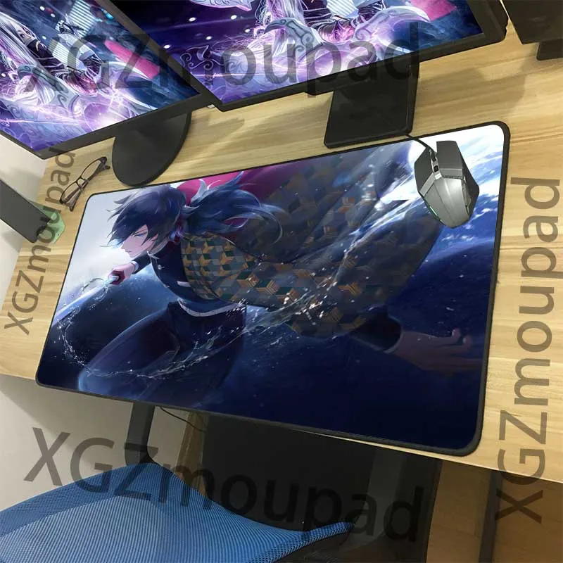 Коврик для мыши XGZ из аниме рассекающий демонов резиновый нескользящий черный