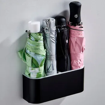 

Portable Wall Mounted Umbrella Storage Rack Creative Adhesive Wall Umbrella Clip Holder Racks Home Storage Hanger Organizer