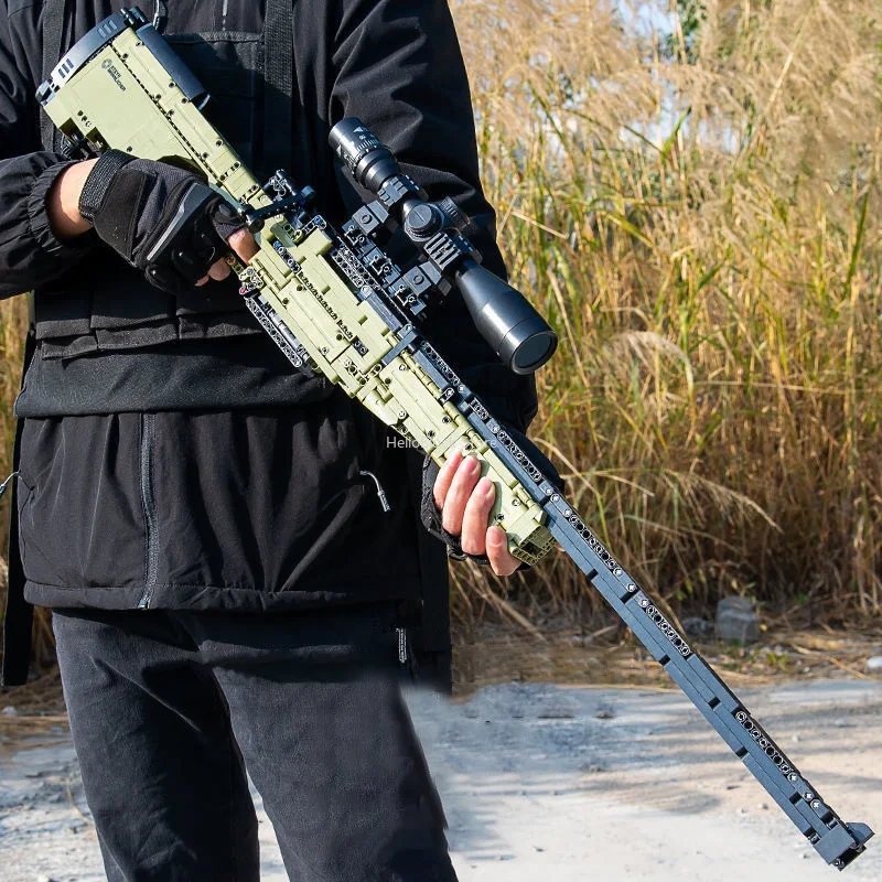 Снайперская винтовка AWM M416 штурмовые строительные блоки M1897 Винчестер кирпичи