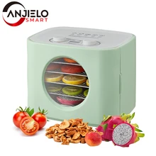 

5 Trays Food Processor Dehydrator Machine Adjustable Timer Temperature Control Dryer for Vegetables Fruit Beef Jerky