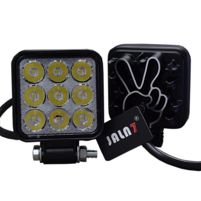 

2pcs 27W UTV LED Light ATV Headlight Motorcycle Work Lights Car Bulb 12V 24V Square Round