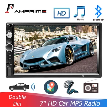 Amprime 2 喧騒車のラジオ 7 インチ Hd 車 Mp5 プレーヤー Bluetooth 4 2 Autoradio Fm Aux Usb Sd Dvr タッチ画面音楽ムービープレーヤー Leather Bag