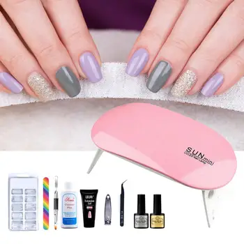 

Poly Gel Nail Gel Set Varnish Polish With Led Lamp Quick Building For Nails Extensions Hard Gel For Salon Nail Art Brush Kits