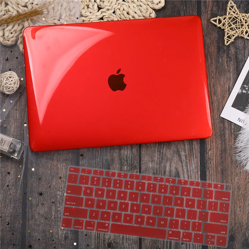Crystal Clear чехол для Macbook Air Pro retina 11 12 13 15 дюймов Touch Bar сумка-чехол для ноутбука для macbook Air 13 A1932 A1989