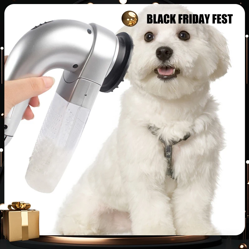 

Pet Hair Vacuum Removal Fur Suction Grooming Device Pets Dog Accessories Cordless Portable Pets Massage Vacuum Cleaner