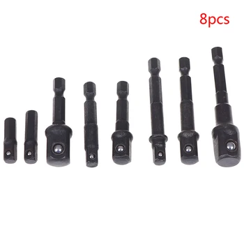 

8 Pcs/lot New Impact Driver Drill Bits Bar Socket Adapter Set Hex Shank Steel Ball Adapter Set