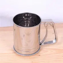 Нержавеющая сталь ручные фильтры для муки Большой двойной слой муки фильтр дуршлаги и сита сито чашки выпечки инструменты