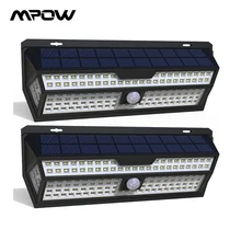 1/2 шт. в упаковке Mpow 132 светодиодный светильник на солнечной батарее с датчиком движения, настенный светильник белого цвета, уличный садовый светильник IP65, водонепроницаемый светильник для украшения сада