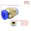 Pneumatic PC PCF PL PLF Pneumatic connector 4mm-12mm fitting thread 1/8