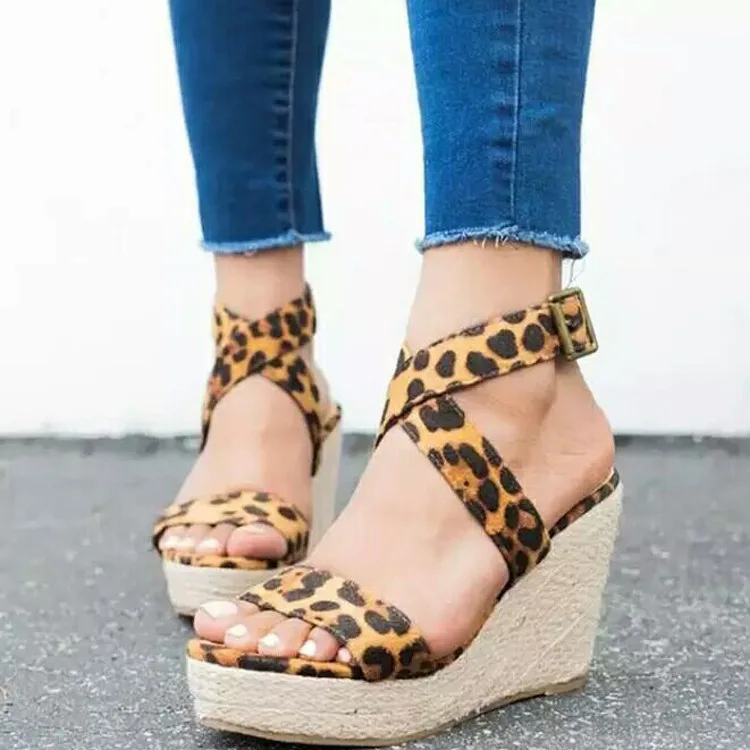 

Zapatos Mujer Ladies Shoes Woman Chaussure Gladiator Women Wedge Summer Sandals Pumps Cross-tied High Heels Platform