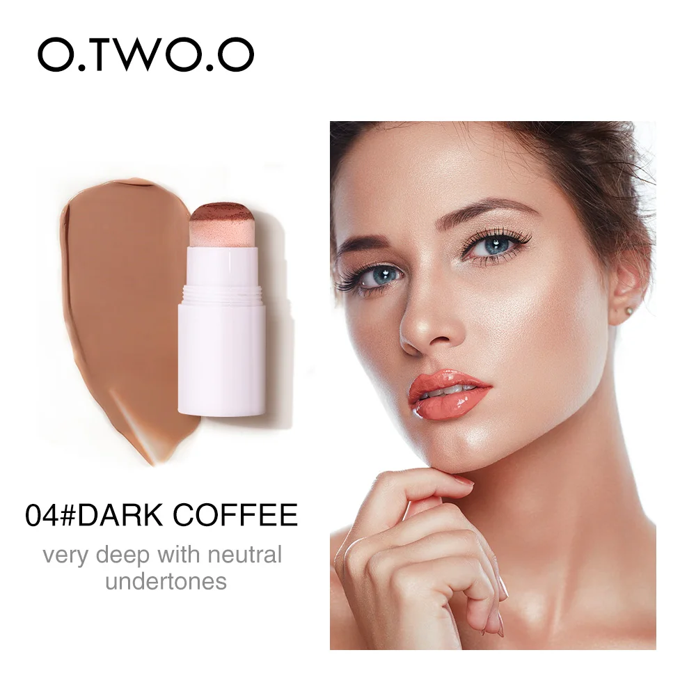 O.TWO.O карандаш-консилер, полное покрытие, воздушная подушка, контур, макияж для лица, водостойкий, стойкий, скрытый пор, пятнистая, бронзовая палочка, косметика - Цвет: A04 Dark Coffee