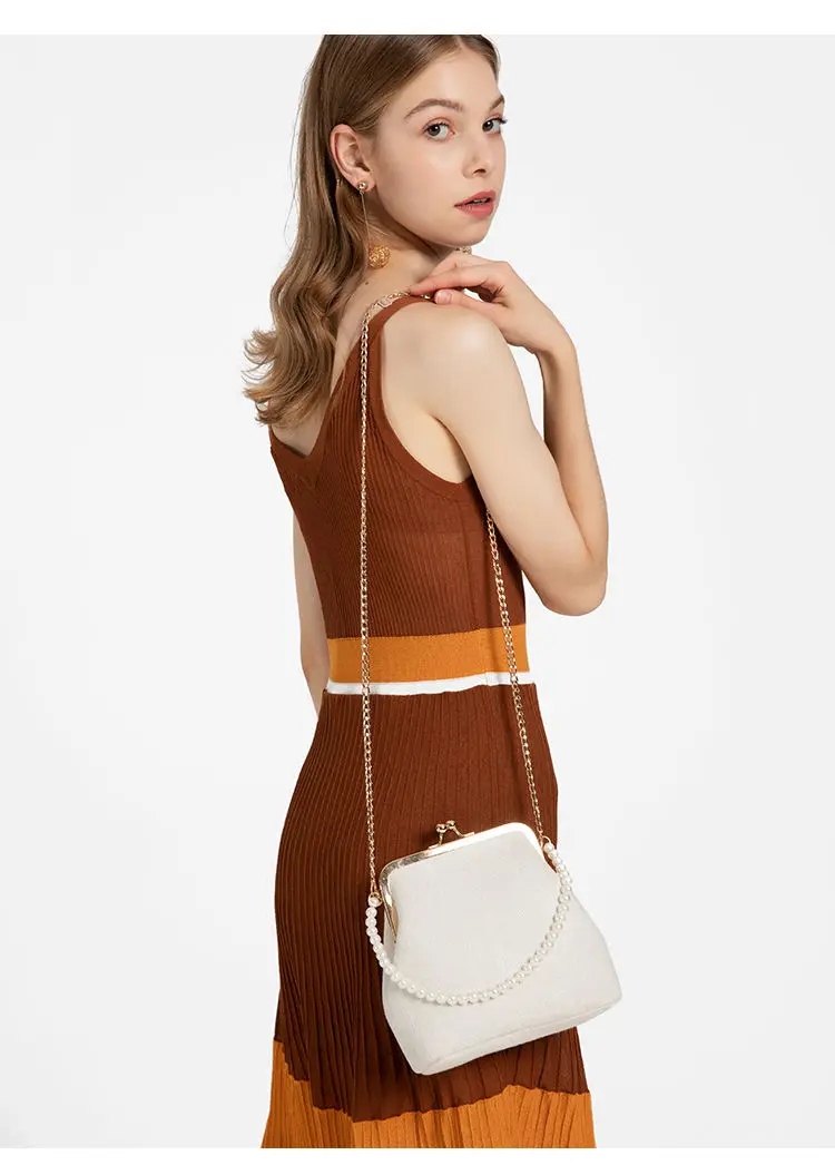 新品未使用！ビーズシェルバッグ 女性用キャンバスシェルショルダーバッグ,ビーズハンドバッグ
